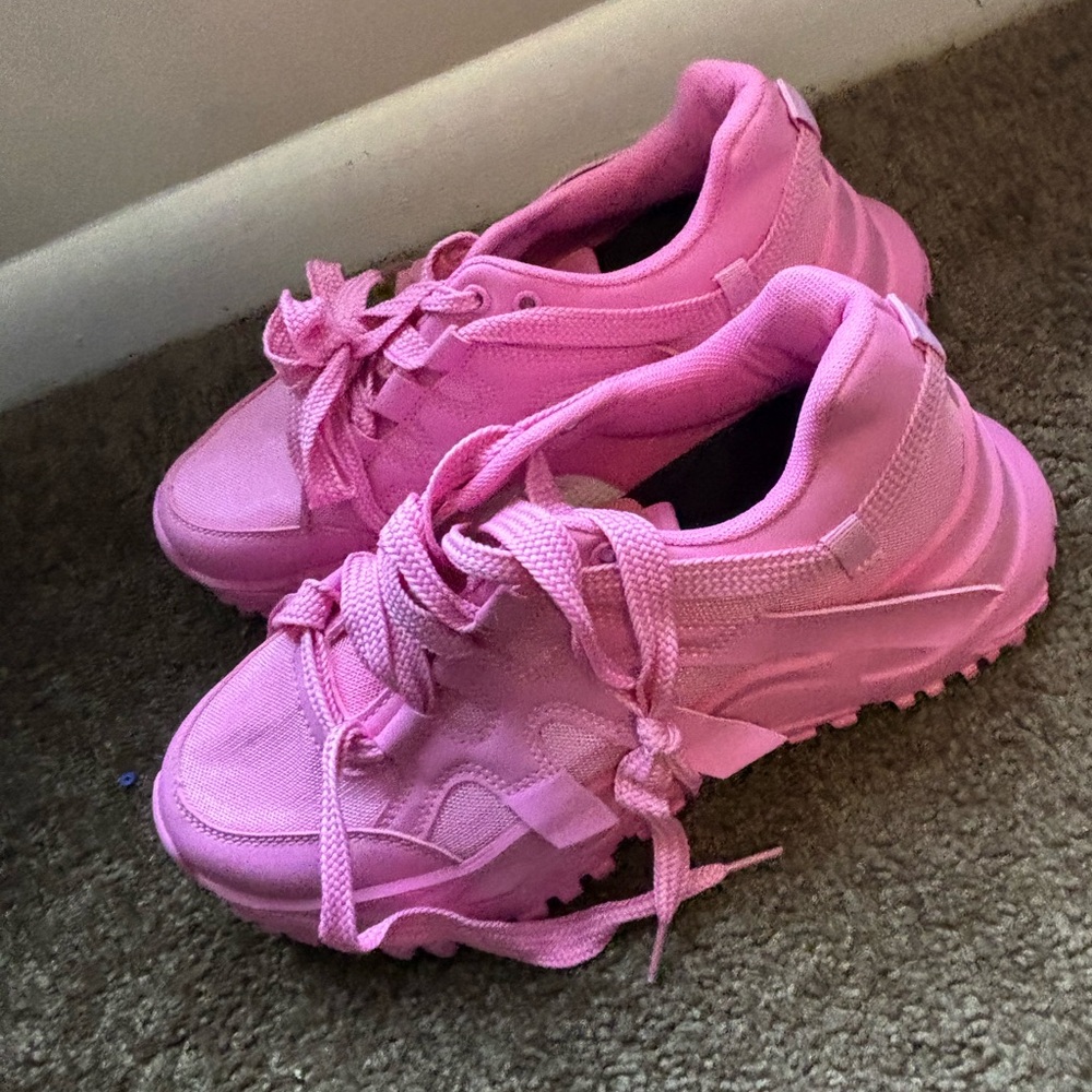 Vibrant Pink Sneakers